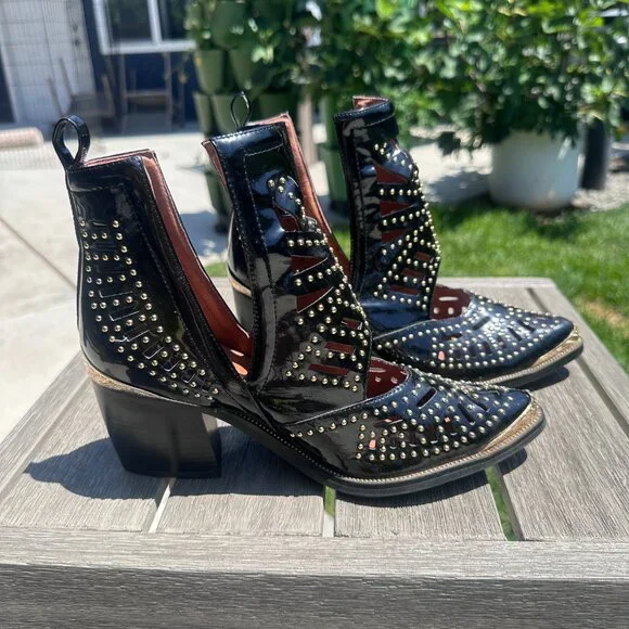 EUC Jeffrey Campbell Maceo studded booties - Picture 4 of 6